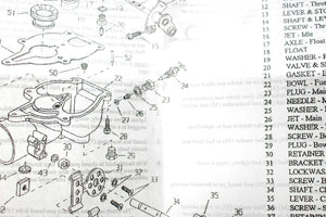 Zenith Carburetor Kit & Float fits Miller Big 40 welder 13371 13371A 13371B 13371C 13371D 13371E 13371F  Q68