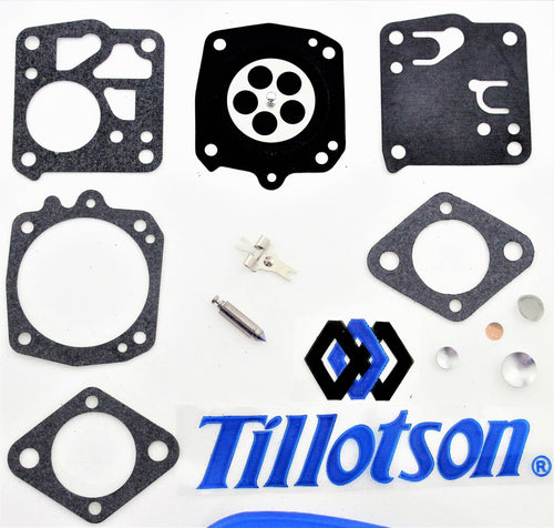 GENUINE TILLOTSON Carburetor Kit fits Jonsered 625 630 670 Super with HS218 HS225 HS230 HS237 HS250 HS251 HS252 HS256 HS257